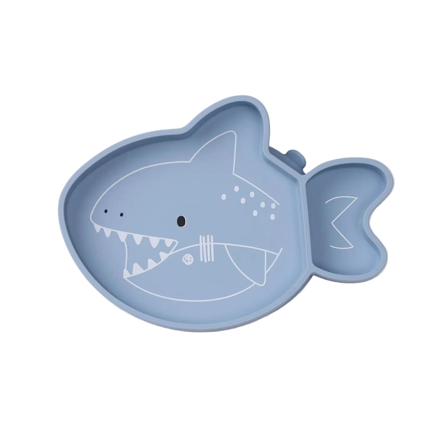 Loulou Lollipop Silicone Suction Snack Plate - Sharks