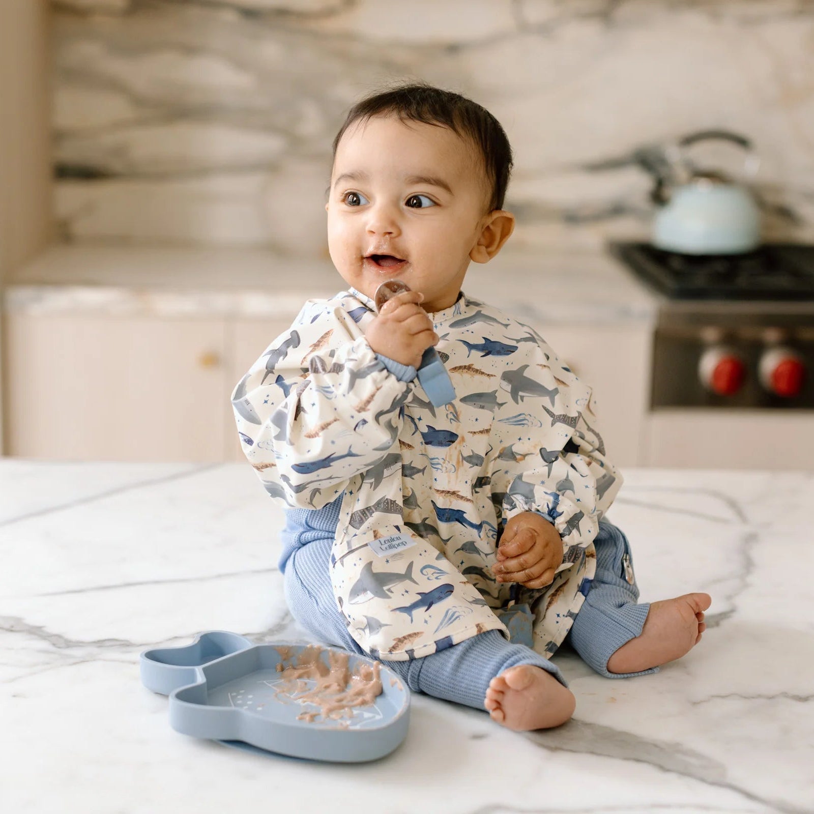 Loulou Lollipop Silicone Suction Snack Plate - Sharks Lifestyle