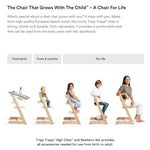 Stokke Tripp Trapp® High Chair² Complete + Newborn Set Bundle - Ages and Stages