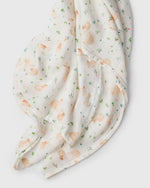 Loulou Lollipop Luxe Muslin Swaddle - Bunny Meadow 2