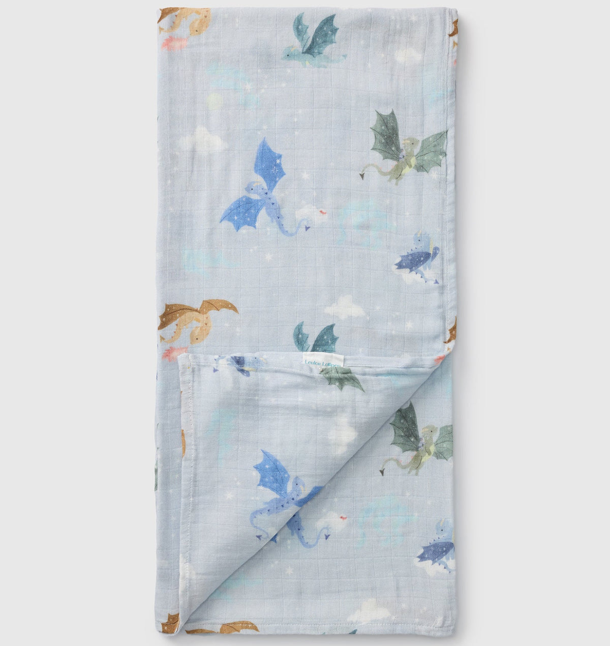 Loulou Lollipop Luxe Muslin Swaddle - Magical Dragons