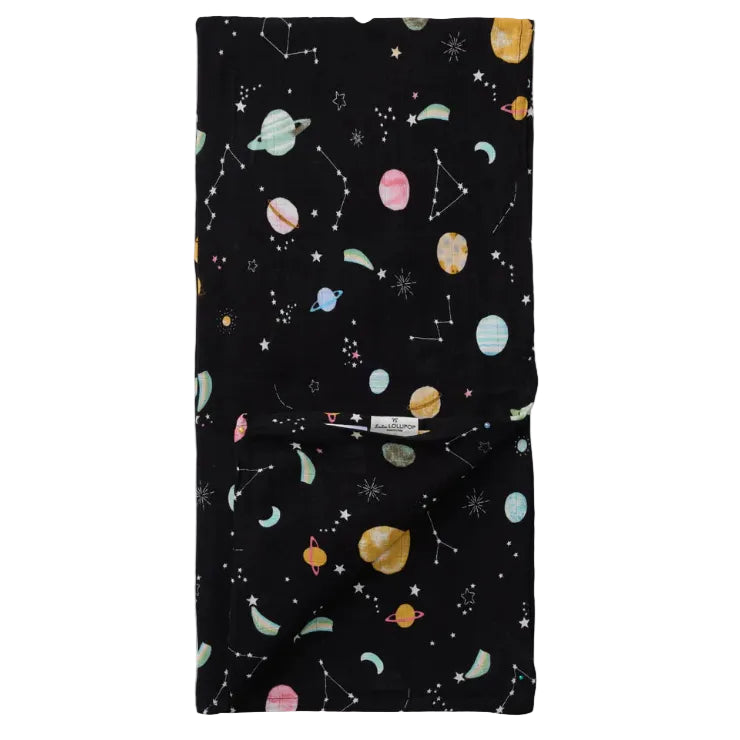 Loulou Lollipop Luxe Muslin Swaddle - Planets