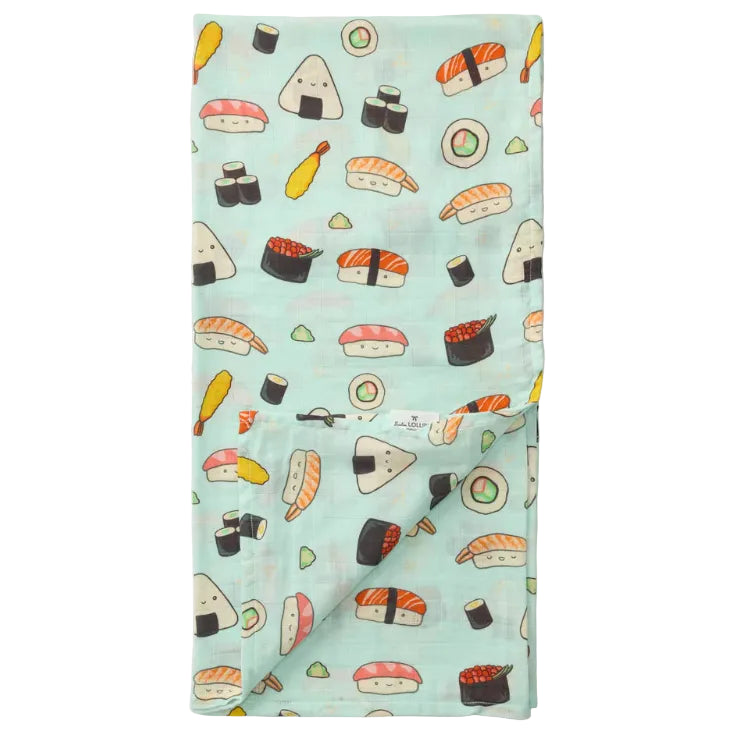 Loulou Lollipop Luxe Muslin Swaddle - Sushi