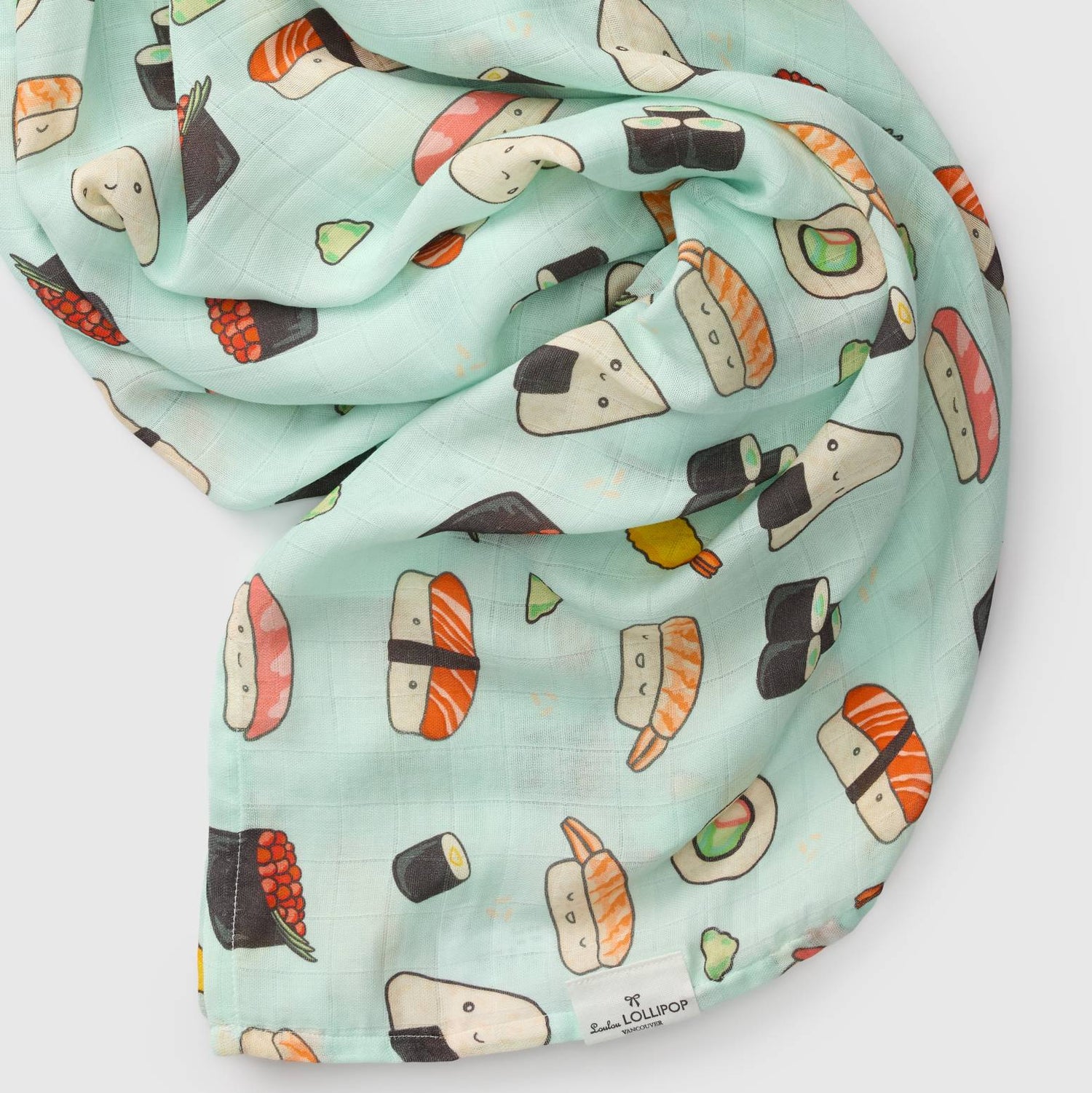 Loulou Lollipop Luxe Muslin Swaddle - Sushi 2