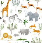 Loulou Lollipop Long Sleeve Waterproof Bib - Safari Jungle Detail