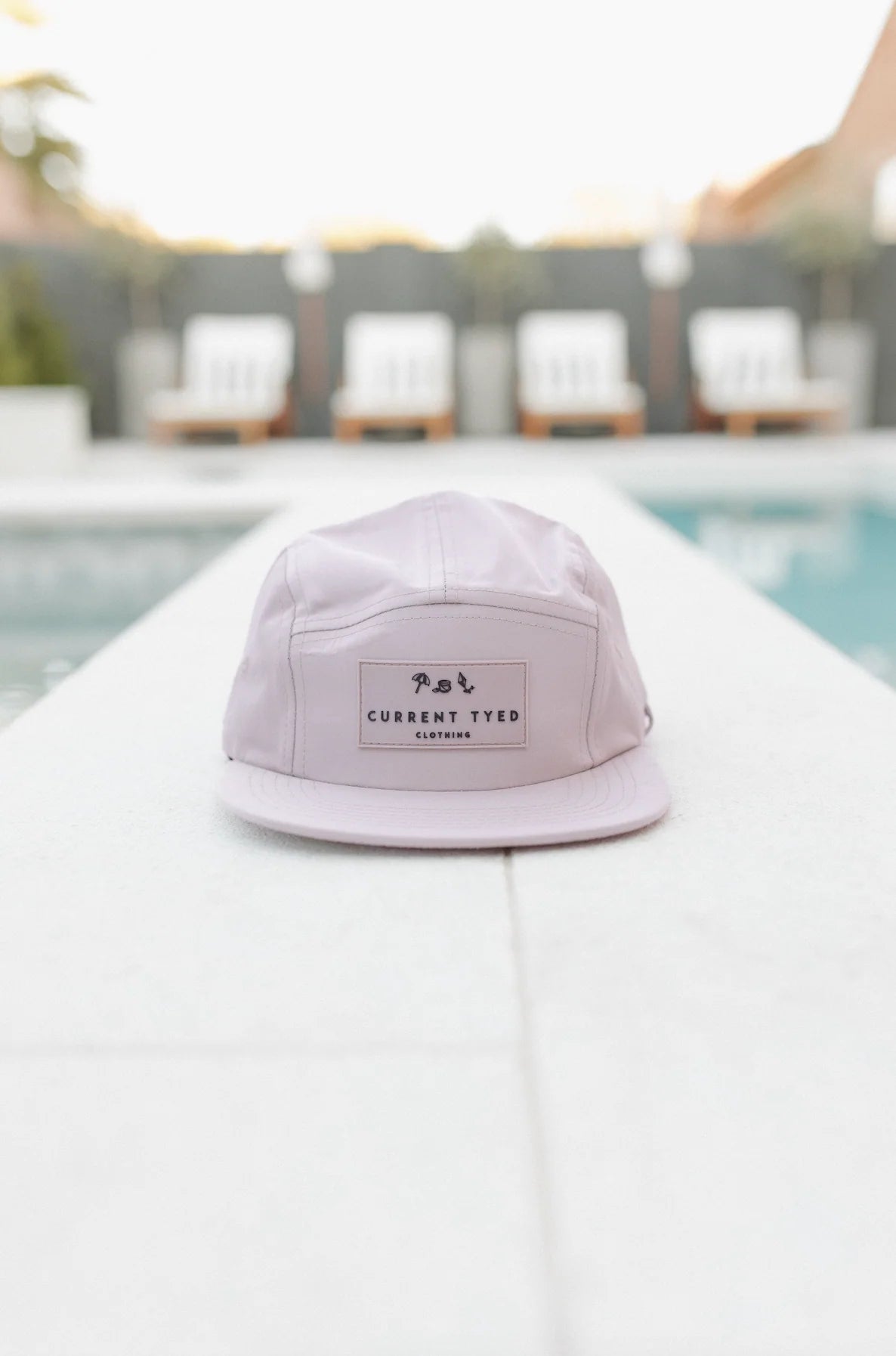 Current Tyed Waterproof Snapback Hat - Dusty Lilac