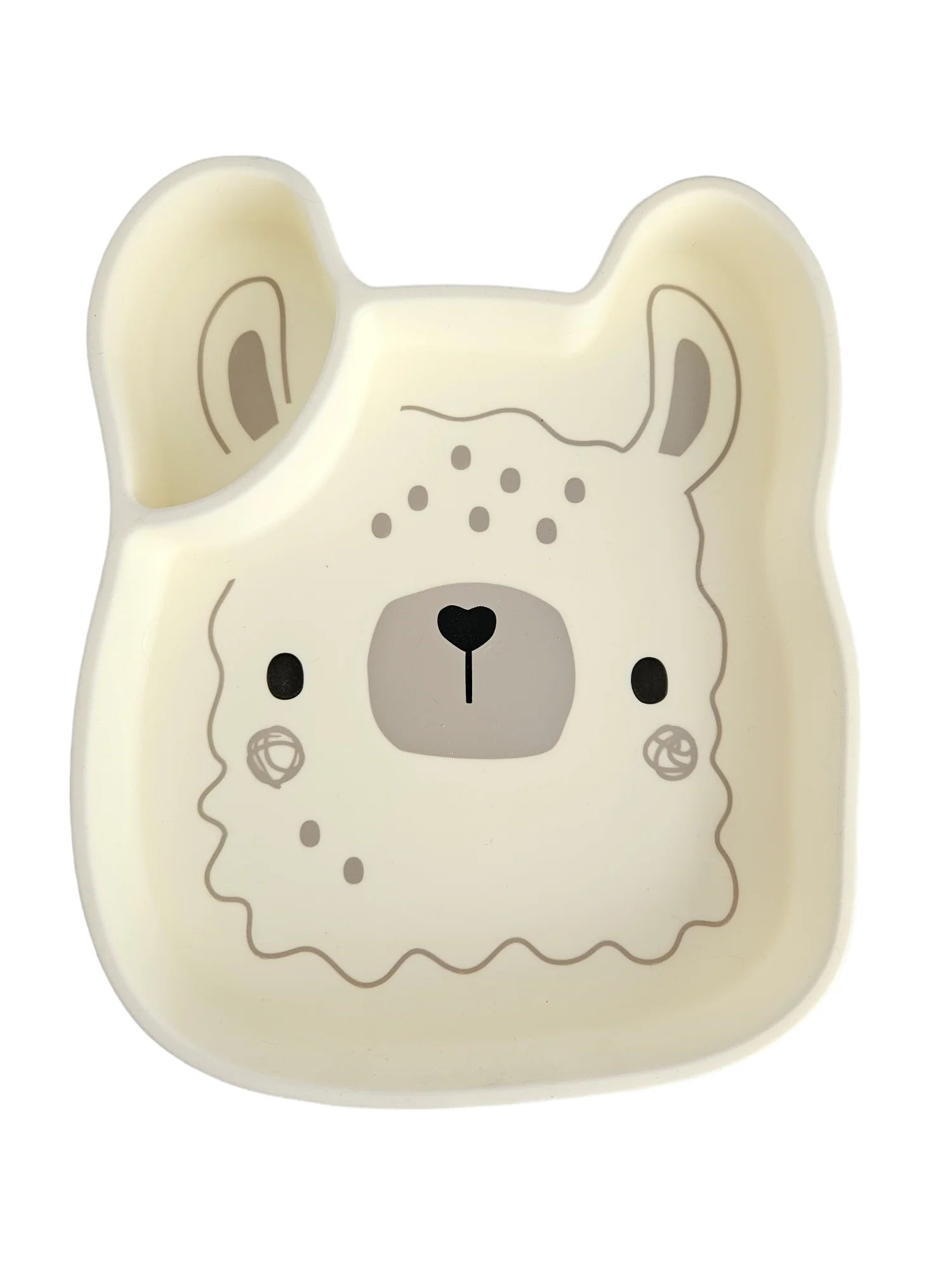 Loulou Lollipop Silicone Suction Snack Plate - Llama