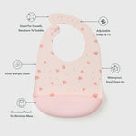 Loulou Lollipop Silicone Printed Bib - Seashells Features