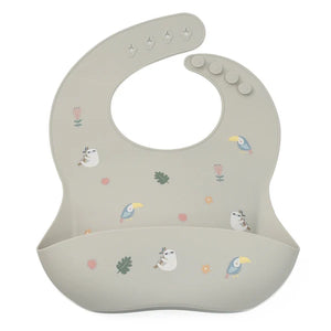 Noüka Silicone Bib - Sloth Jungle