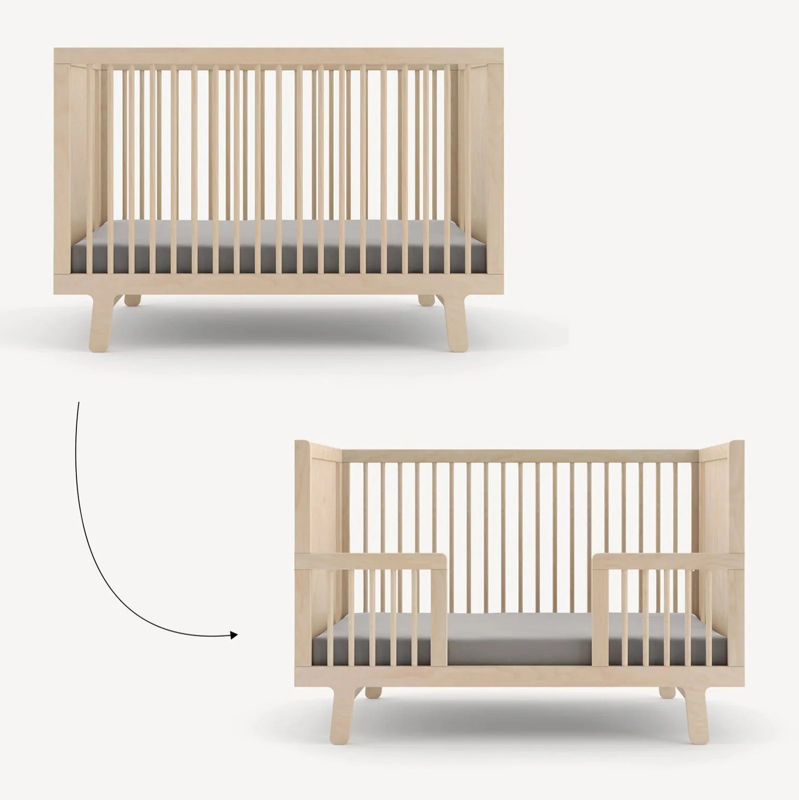 Birch - Oeuf Sparrow Crib Toddler Bed Conversion Kit