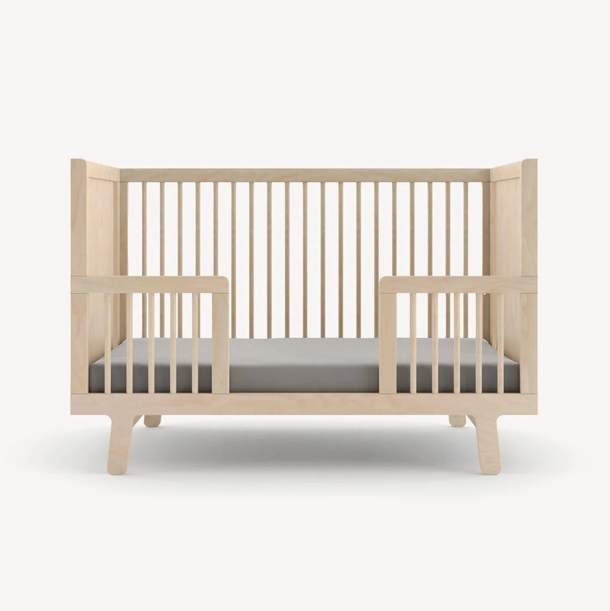 Birch - Oeuf Sparrow Crib Toddler Bed Conversion Kit - Front View