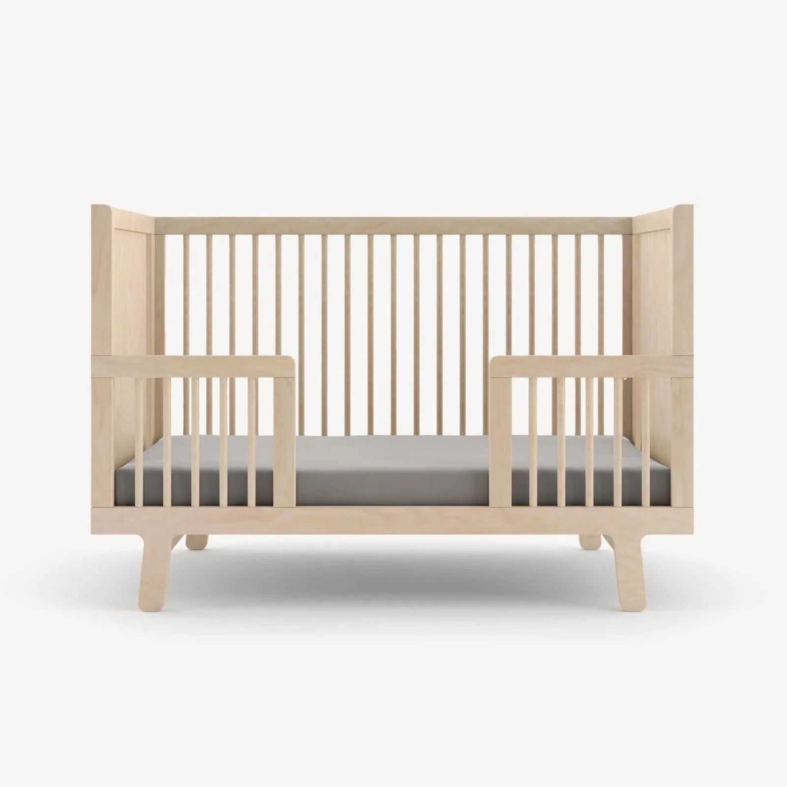Birch - Oeuf Sparrow Crib Toddler Bed Conversion Kit - Front View