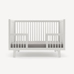 White - Oeuf Sparrow Crib Toddler Bed Conversion Kit - Front View