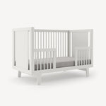 White - Oeuf Sparrow Crib Toddler Bed Conversion Kit - Angle View