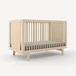 Oeuf Sparrow Crib - Birch Angle View