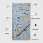 Loulou Lollipop Luxe Muslin Swaddle - Tiny Engineers Features