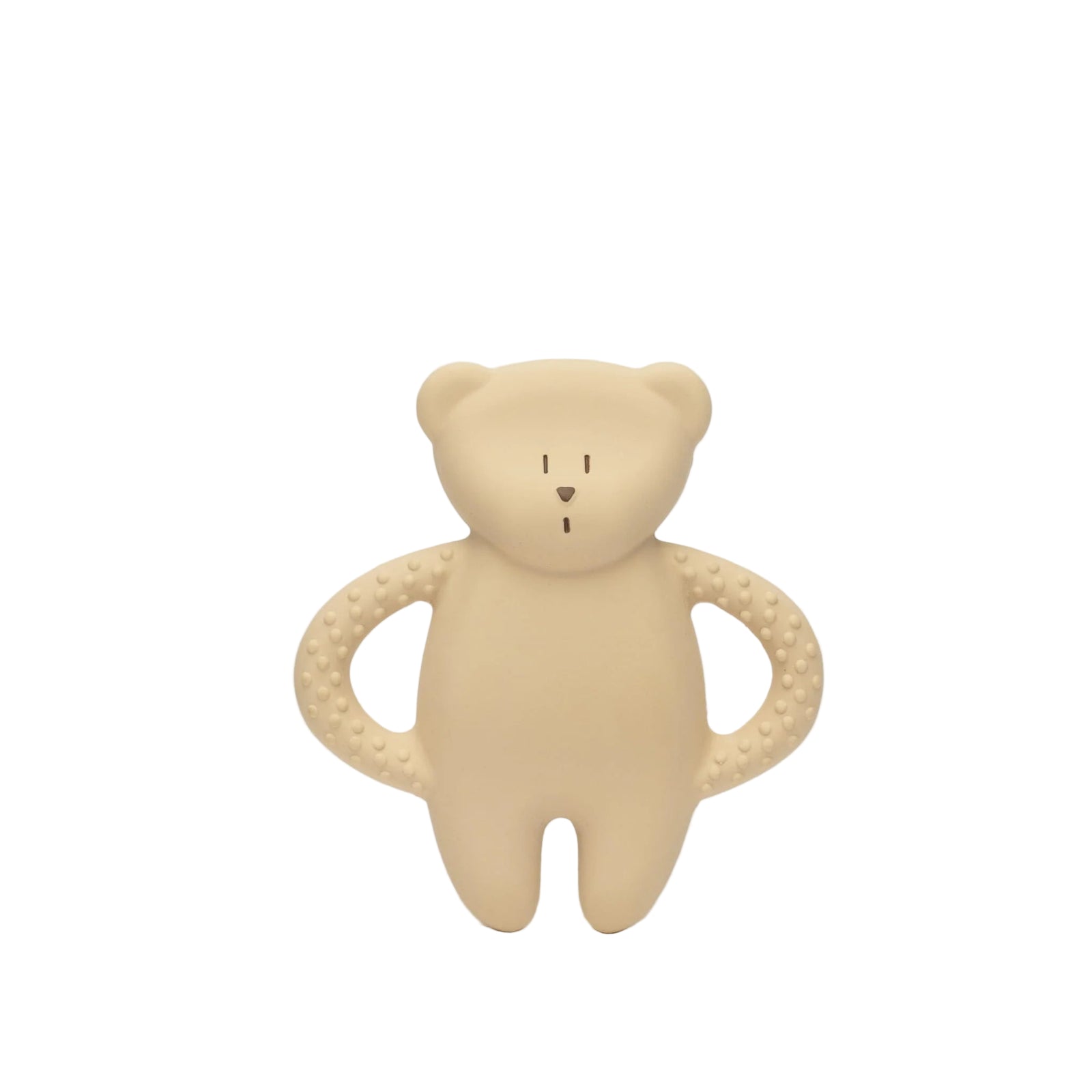 MOONIE Bear Natural Rubber Teether - Sand