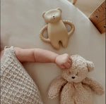 MOONIE Bear Natural Rubber Teether - Sand Lifestyle 1