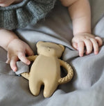 MOONIE Bear Natural Rubber Teether - Sand Lifestyle 2