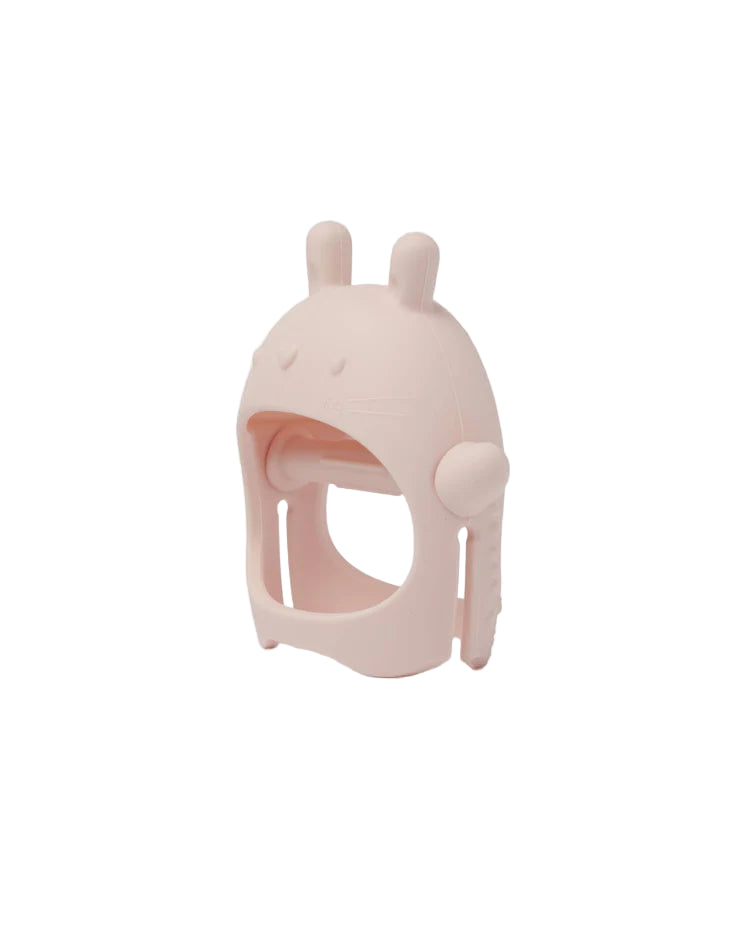 Loulou Lollipop Teething Mitt - Bunny Side View