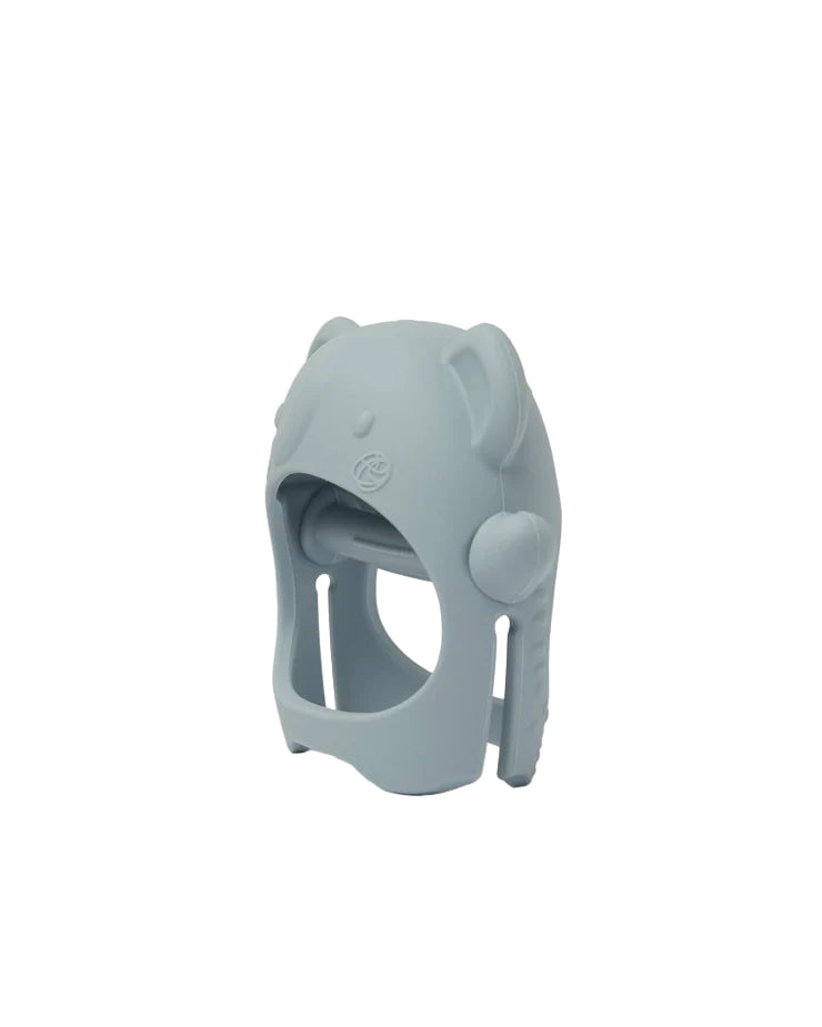 Loulou Lollipop Teething Mitt - Elephant Side View