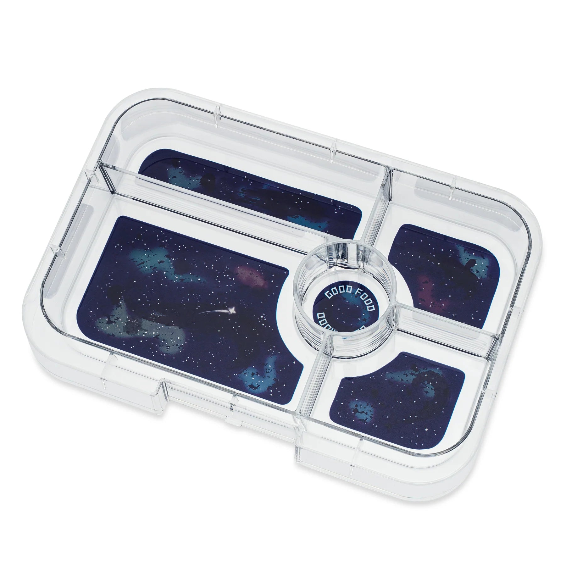 Yumbox Tapas 5-Compartment Food Tray - Bali Aqua/Space Galaxy 3