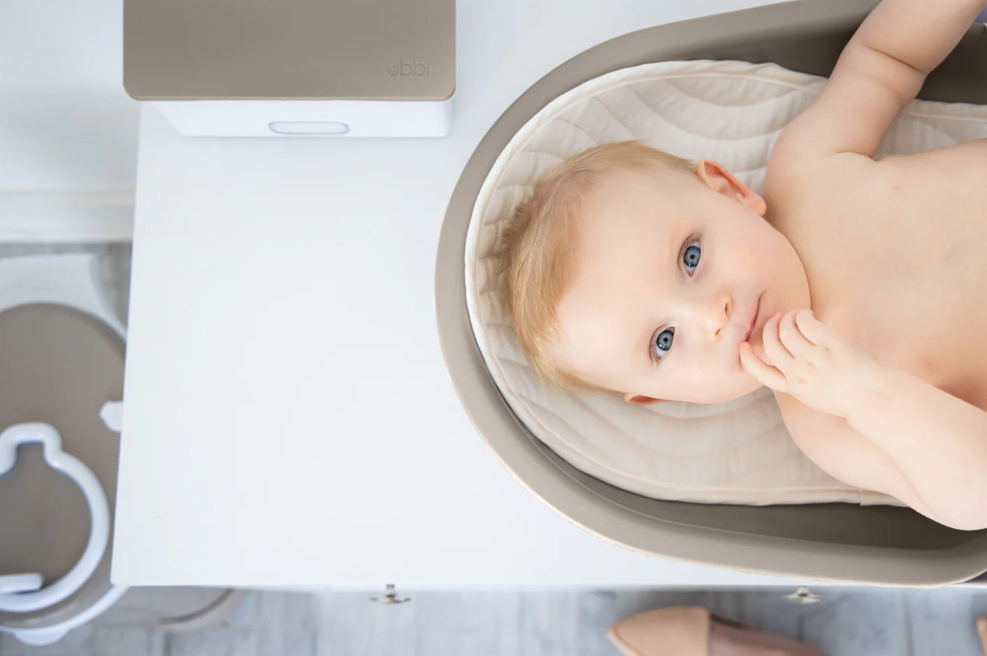 Ubbi Foam Changing Pad - Taupe