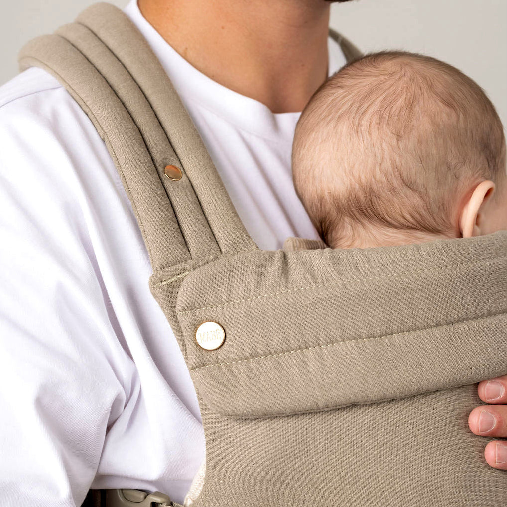 Mabē Monarch Buckle Carrier - Stone Sage Lifestyle 2