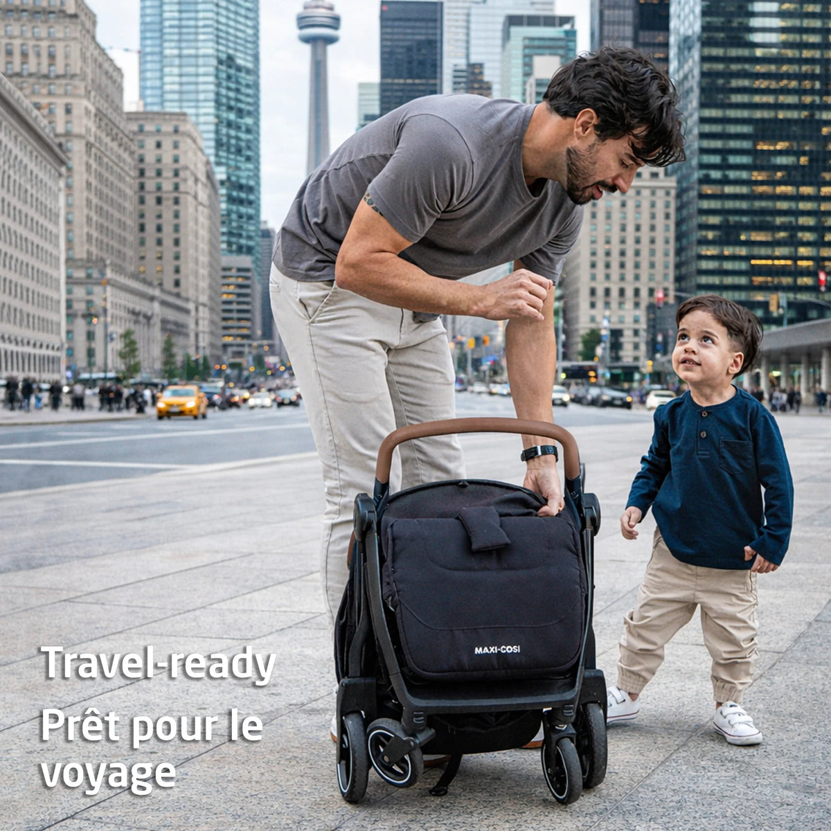 Maxi-Cosi Eva Auto-Fold Lightweight Compact Travel Stroller - Travel Ready