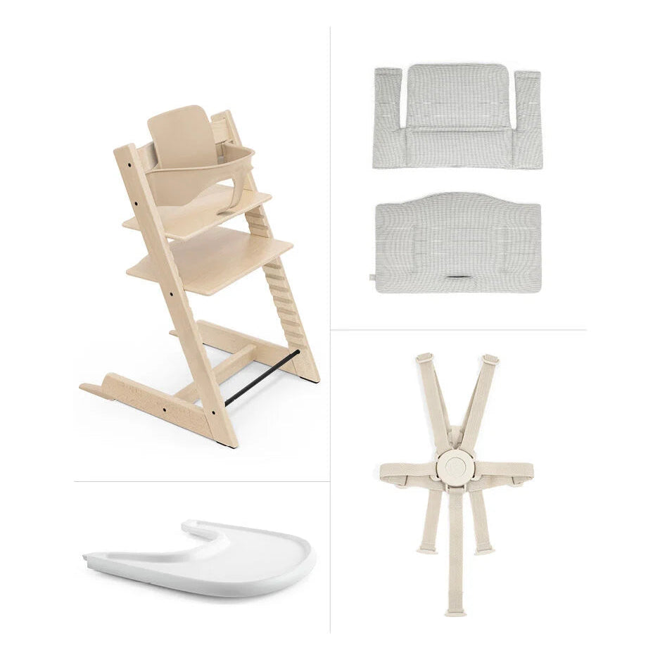 What's In The Box - Stokke Tripp Trapp® High Chair² and Cushion² with Stokke® Tray (Complete)