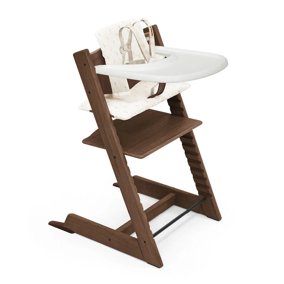 Oak Warm Brown / Wheat Cushion - Stokke Tripp Trapp® High Chair² and Cushion² with Stokke® Tray (Complete)