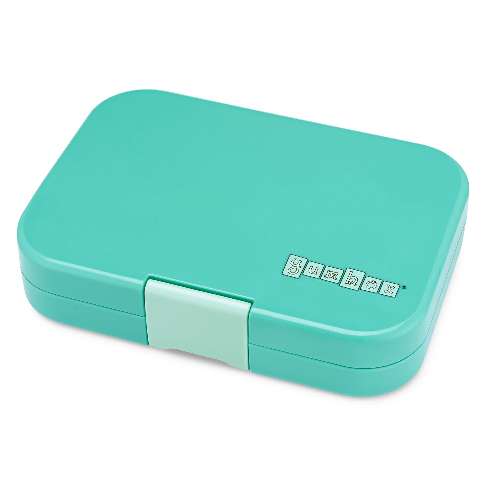 Yumbox Panino 4-Compartment Food Tray - Tropical Aqua/Panther Tray