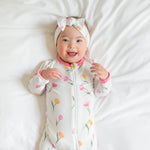 Kyte Baby Zippered Footie Tulip - Lifestyle