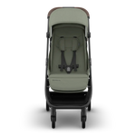UPPAbaby Minu V3 Stroller - Evelyn (Meadow Green | Carbon Frame | Chestnut Leather) - Front View
