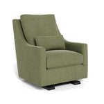 Olive Green Brushed Cotton Linen/Espresso - Monte Design Vera Glider - Premium