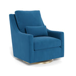 Surf Blue Velvet/Gold Swivel - Monte Design Vera Glider - Performance