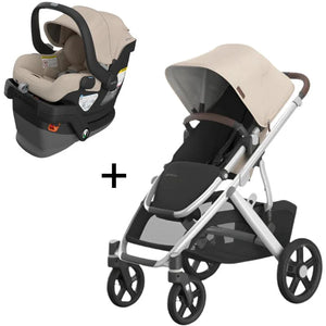 UPPAbaby Declan Vista V3  Stroller + Declan Mesa V3 Infant Car Seat Bundle