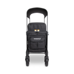 WonderFold W2 Luxe PRO Double Stroller Wagon - Jet Black Front View
