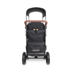 WonderFold W2 Luxe PRO Double Stroller Wagon - Jet Black Push Bar View