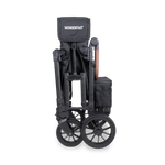 WonderFold W2 Luxe PRO Double Stroller Wagon - Jet Black Folded 1