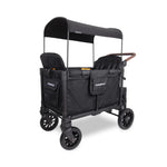 WonderFold W4 Luxe PRO Quad Stroller Wagon - Jet Black