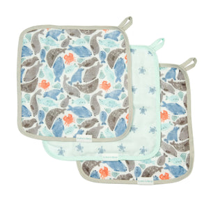 Loulou Lollipop Washcloth Set - Silly Seals