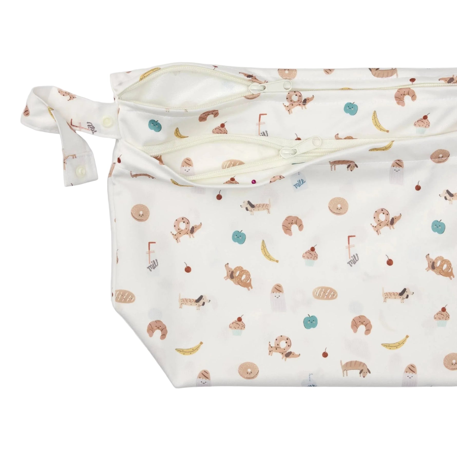 Loulou Lollipop Wet Dry Bag - Double Zippers for Clean & Dirty Items