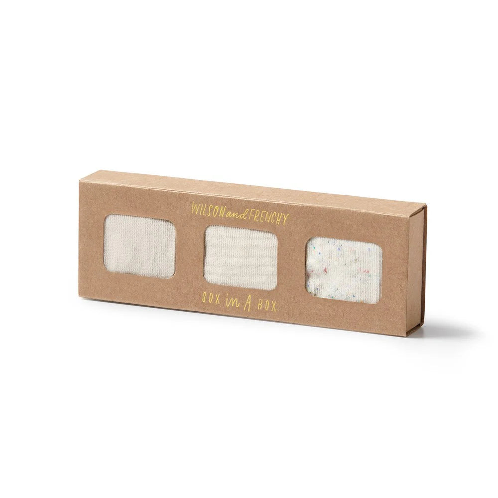 Wilson + Frenchy Organic Baby Socks 3 PK - Clay