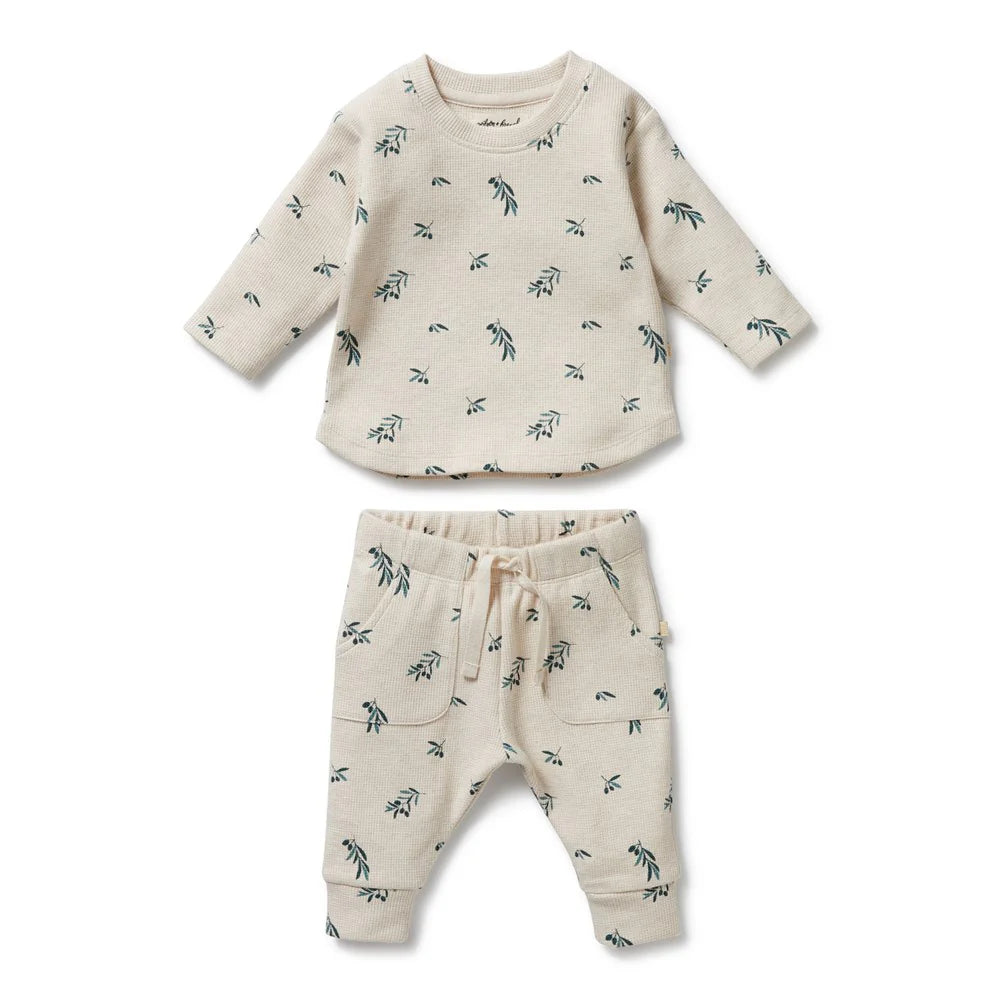 Wilson + Frenchy Organic Waffle Set - Little Olive