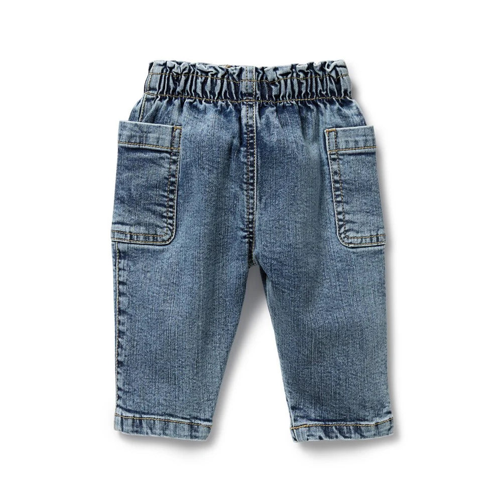 Wilson + Frenchy Organic Denim Pant - Back View