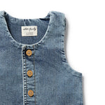 Wilson + Frenchy Organic Denim Dress - Button Detail