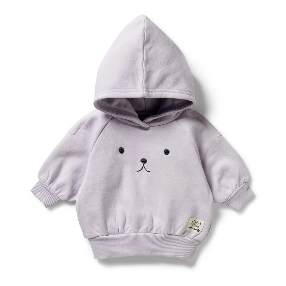 Wilson + Frenchy Organic Terry Hooded Sweatshirt - Lavender