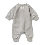 Wilson + Frenchy Organic Terry Growsuit - Charcoal - Back View