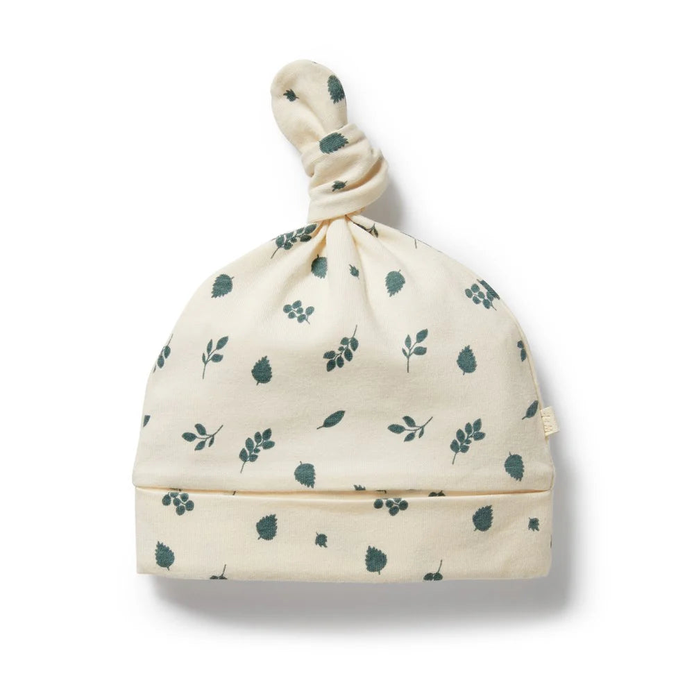 Wilson + Frenchy Organic Knot Hat - Twilight Leaf